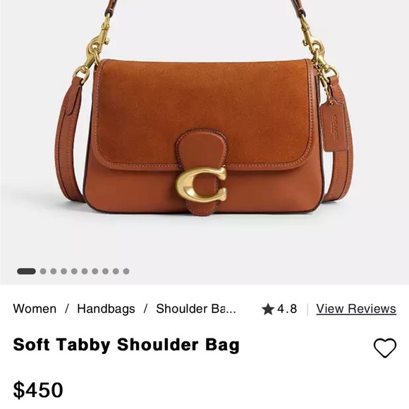 New coach bag with shoulder strap and crossbody strap